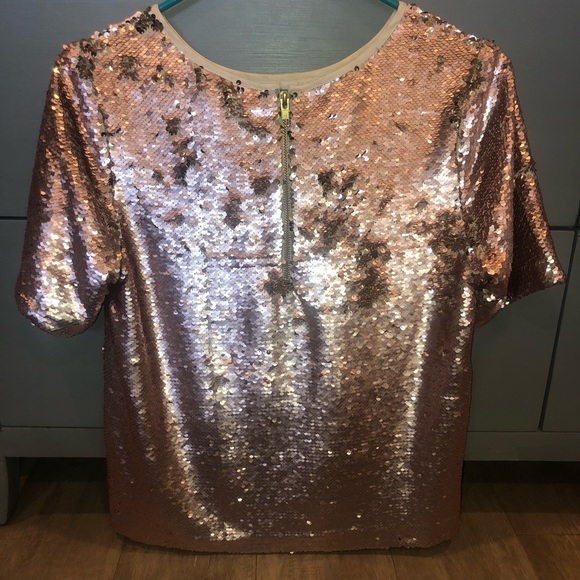 TopShop Sequin Top - Picture 4 of 6
